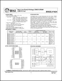 Click here to download BS62LV1024PI Datasheet