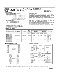 Click here to download BS62LV2001DC Datasheet