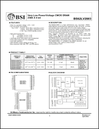 Click here to download BS62LV2003STC Datasheet
