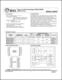 Click here to download BS62LV2005SC Datasheet