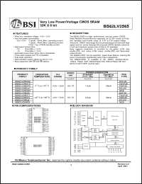 Click here to download BS62LV2565SI Datasheet