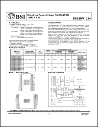 Click here to download BS62UV1024SI Datasheet