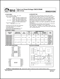 Click here to download BS62UV256SC Datasheet
