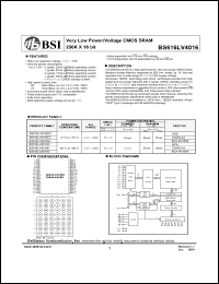 Click here to download BS616LV4016DC-55 Datasheet