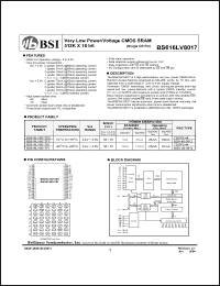 Click here to download BS616LV8017FC Datasheet