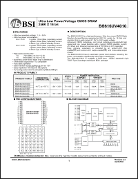 Click here to download BS616UV4010 Datasheet