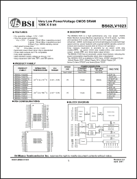Click here to download BS62LV1023 Datasheet