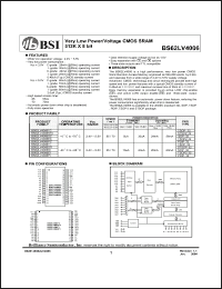 Click here to download BS62LV4006ECG70 Datasheet