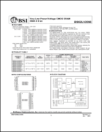 Click here to download BS62LV2006 Datasheet