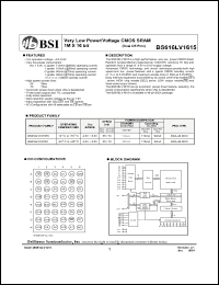 Click here to download BS616LV1615FCG55 Datasheet