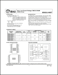 Click here to download BS62LV4007ECP55 Datasheet