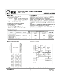 Click here to download BS616LV1013AI-70 Datasheet