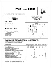 Click here to download FR804R Datasheet