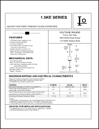Click here to download 1.5KE200 Datasheet