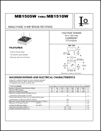 Click here to download MB1505W Datasheet