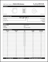 Click here to download PSCD-0705-390K-B Datasheet