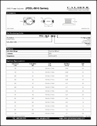 Click here to download PSSL-0810-150M-B Datasheet