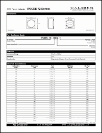 Click here to download PSCDS-73-101M-T Datasheet