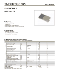 Click here to download 7MBR75GE060 Datasheet