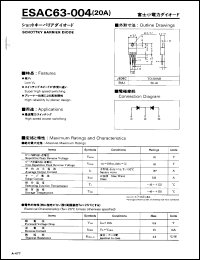 Click here to download ESAC63-004 Datasheet