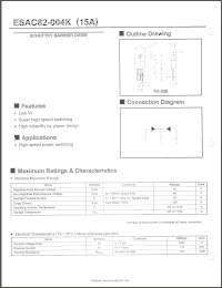 Click here to download ESAC82-004K Datasheet