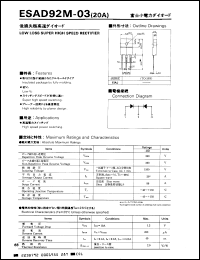 Click here to download ESAD92M03 Datasheet