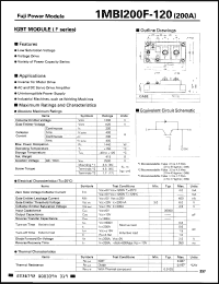 Click here to download 1MBI200F120 Datasheet