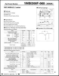 Click here to download 1MBI300F060 Datasheet