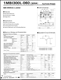 Click here to download 1MBI300L060 Datasheet