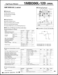 Click here to download 1MBI300L120 Datasheet