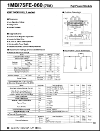 Click here to download 1MBI75FE060 Datasheet