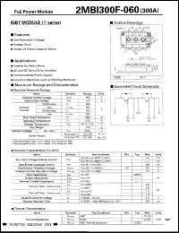 Click here to download 2MBI300F060 Datasheet