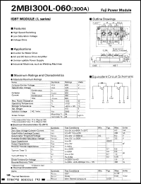 Click here to download 2MBI300L060 Datasheet