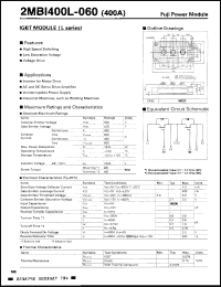 Click here to download 2MBI400L060 Datasheet