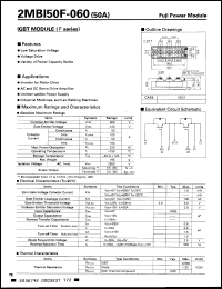 Click here to download 2MBI50F060 Datasheet