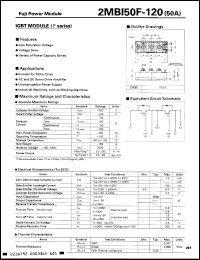 Click here to download 2MBI50F120 Datasheet