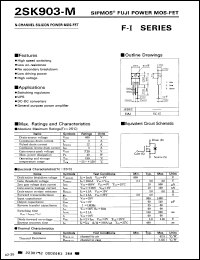 Click here to download 2SK903M Datasheet