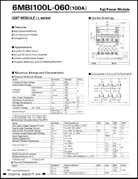 Click here to download 6MBI100L060 Datasheet
