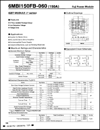 Click here to download 6MBI150FB060 Datasheet