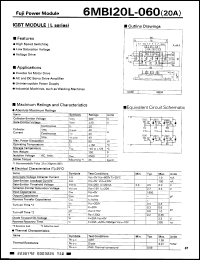 Click here to download 6MBI20L060 Datasheet