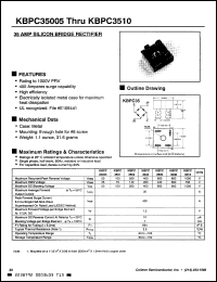 Click here to download KBPC35-005 Datasheet