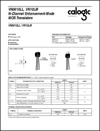 Click here to download VN0610 Datasheet