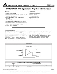 Click here to download CMV1016Y Datasheet