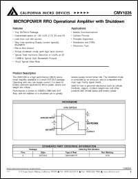 Click here to download CMV1026Y Datasheet