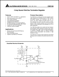 Click here to download CM3106 Datasheet