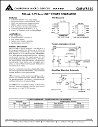 Click here to download CMPWR150TOR Datasheet