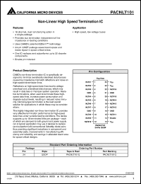 Click here to download PACNLT101 Datasheet