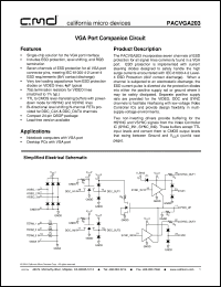 Click here to download PACVGA203QR Datasheet