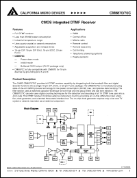 Click here to download CM8870-70C Datasheet