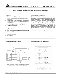 Click here to download PACVGA101 Datasheet